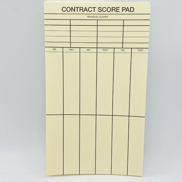 Caspari Bridge Score Pad, Potted Palms (SP134) Set of 3 NEW Unsealed - Picture 5 of 5